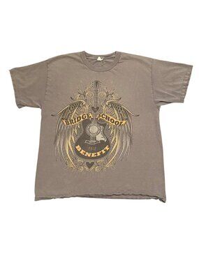 Neil Young Bridge School 2012 concert t shirt 2 sided 100% Cotton L Check Desc!